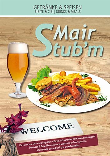 Gasthaus Mairstubm, Schenna Speisekarte